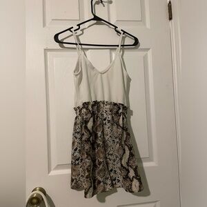 RUE21 snake skin printed romper